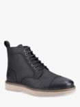 Hush Puppies Milo Leather Lace-Up Boots, Black