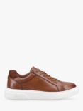 Hush Puppies Whelan Leather Trainers, Tan, Tan