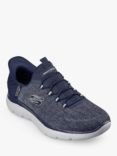 Skechers Hands Free Summits Key Pace Slip In Shoes, Navy