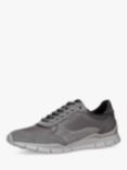 Geox Sukie Leather Blend Trainers, Dark Grey