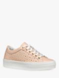 Geox Claudin Leather Low Cut Trainers, Nude