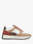 Geox Amabel Retro Lace-Up Trainers, Nude/Multi