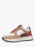 Geox Amabel Retro Lace-Up Trainers, Nude/Multi