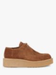 Geox Elidea Suede Chunky Brogues, Dark Camel