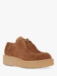 Geox Elidea Suede Chunky Brogues, Dark Camel