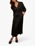 Traffic People Blanche Silk Blend Dress, Black