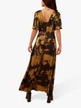 Traffic People Influence Trance Dress, Black/Gold