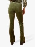 Traffic People Corduroy Flared Trousers, Green