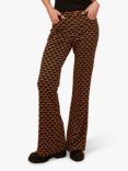 Traffic People Clockwork Kick Flare Trousers, Orange