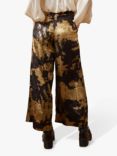 Traffic People Loretta Print Trousers, Black/Gold