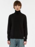 THE KOOPLES Wool Turtle Neck Embroidered Jumper, Black