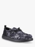 Hey Dude Wally Funk Hunt Camo Slip-On Shoes, Black