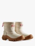 Hunter Intrepid Short Snow Boots, White Willow/Gum