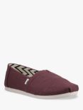 TOMS Alpargata Slip-On Shoes, Dark Red