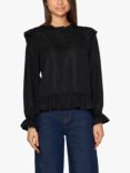 Sisters Point Disko Frill Top, Black