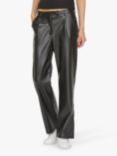 Sisters Point Danja Faux Leather Trousers, Black