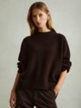 Reiss Elena Wool Cashmere Blend Crew Jumper