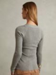 Reiss Reece Wool Blend Rib Knit Top