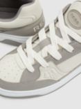 Reiss Alvar Leather Chunky Trainers, Grey