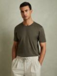 Reiss Caspian T-Shirt, Dusty Olive