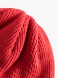 forét Relaxed Rib Beanie Hat, Red