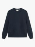 forét Relaxed Jacquard Knit Jumper, Navy