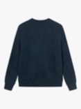 forét Relaxed Jacquard Knit Jumper, Navy