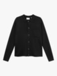 forét Craft Merino Wool Blend Cardigan, Black