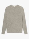 forét Cone Rib Knit Jumper, Light Grey Melangé