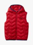 Benetton Kids' Hooded Gilet, Bordeaux