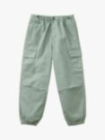 Benetton Kids' Stretch Parachute Trousers, Sage Green