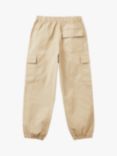 Benetton Kids' Stretch Parachute Trousers, Sand