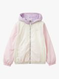 Benetton Kids' Colour Block Fleece Lined Windbreaker, Multi