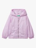 Benetton Kids' Fleece Lined Windbreaker, Lilac