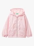 Benetton Kids' Fleece Lined Windbreaker, Pink