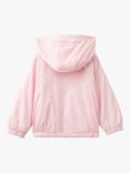 Benetton Kids' Fleece Lined Windbreaker, Pink