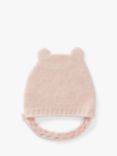 Benetton Kids' Wool Cashmere Blend Ear Accent Beanie, Pink