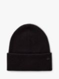 Benetton Kids' Wool Blend Ribbed Beanie, Black