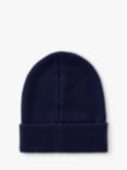 Benetton Kids' Wool Blend Ribbed Beanie, Night Blue