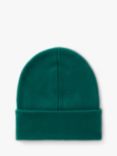 Benetton Kids' Wool Blend Ribbed Beanie, Forest Green