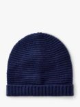 Benetton Kids' Wool Blend Beanie Hat, Navy