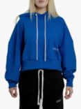 Ony Logo Pullover Cropped Hoodie, Blue