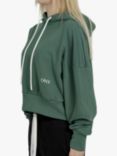 Ony Logo Pullover Cropped Hoodie, Green