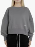 Ony Cropped Sweater, Grey