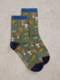 White Stuff Woodland Socks, Khaki/Multi