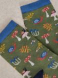 White Stuff Woodland Socks, Khaki/Multi