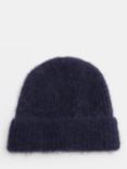 HUSH River Fluffy Alpaca Blend Beanie, Blue Midnight