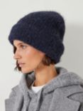 HUSH River Fluffy Alpaca Blend Beanie, Blue Midnight