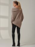 Jolie Moi Soft Knit Wool Blend Jumper, Mocha