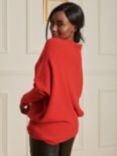 Jolie Moi Soft Knit Wool Blend Jumper, Scarlet Red